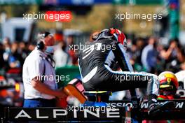 Esteban Ocon (FRA) Alpine F1 Team A521 in qualifying parc ferme. 01.05.2021. Formula 1 World Championship, Rd 3, Portuguese Grand Prix, Portimao, Portugal, Qualifying Day.