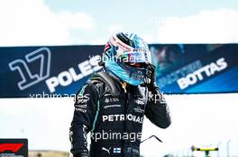 Valtteri Bottas (FIN) Mercedes AMG F1 celebrates his pole position in qualifying parc ferme. 01.05.2021. Formula 1 World Championship, Rd 3, Portuguese Grand Prix, Portimao, Portugal, Qualifying Day.