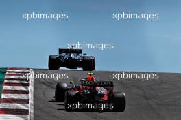 Lewis Hamilton (GBR) Mercedes AMG F1 W12 leads Sergio Perez (MEX) Red Bull Racing RB16B. 01.05.2021. Formula 1 World Championship, Rd 3, Portuguese Grand Prix, Portimao, Portugal, Qualifying Day.