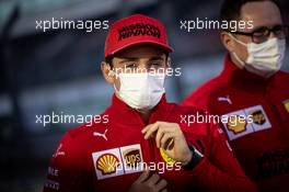 Charles Leclerc (MON) Ferrari walks the circuit with the team. 29.04.2021. Formula 1 World Championship, Rd 3, Portuguese Grand Prix, Portimao, Portugal, Preparation Day.