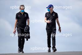 (L to R): Ciaron Pilbeam (GBR) Alpine F1 Team Chief Race Engineer with Alan Permane (GBR) Alpine F1 Team Trackside Operations Director. 29.04.2021. Formula 1 World Championship, Rd 3, Portuguese Grand Prix, Portimao, Portugal, Preparation Day.