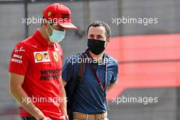 (L to R): Charles Leclerc (MON) Ferrari with Nicolas Todt (FRA) Driver Manager. 19.11.2021 Formula 1 World Championship, Rd 20, Qatar Grand Prix, Doha, Qatar, Practice Day.