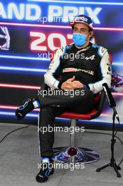 Fernando Alonso (ESP) Alpine F1 Team in the post race FIA Press Conference. 21.11.2021. Formula 1 World Championship, Rd 20, Qatar Grand Prix, Doha, Qatar, Race Day.