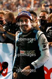 Third placed Fernando Alonso (ESP) Alpine F1 Team in parc ferme. 21.11.2021. Formula 1 World Championship, Rd 20, Qatar Grand Prix, Doha, Qatar, Race Day.