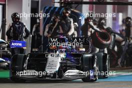George Russell (GBR) Williams Racing FW43B leaves the pits. 21.11.2021. Formula 1 World Championship, Rd 20, Qatar Grand Prix, Doha, Qatar, Race Day.