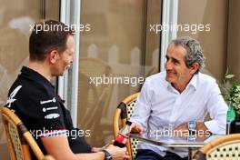(L to R): Laurent Rossi (FRA) Alpine Chief Executive Officer with Alain Prost (FRA) Alpine F1 Team Non-Executive Director. 20.11.2021. Formula 1 World Championship, Rd 20, Qatar Grand Prix, Doha, Qatar, Qualifying Day.