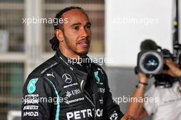 Pole sitter Lewis Hamilton (GBR) Mercedes AMG F1 in qualifying parc ferme. 20.11.2021. Formula 1 World Championship, Rd 20, Qatar Grand Prix, Doha, Qatar, Qualifying Day.