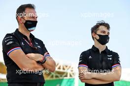 (L to R): Laurent Rossi (FRA) Alpine Chief Executive Officer with Oscar Piastri (AUS) Alpine Academy Driver. 21.11.2021. Formula 1 World Championship, Rd 20, Qatar Grand Prix, Doha, Qatar, Race Day.
