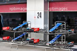 Alpine F1 Team A521 front wings. 18.11.2021. Formula 1 World Championship, Rd 20, Qatar Grand Prix, Doha, Qatar, Preparation Day.