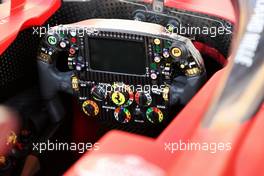 Ferrari SF-21 steering wheel. 18.11.2021. Formula 1 World Championship, Rd 20, Qatar Grand Prix, Doha, Qatar, Preparation Day.