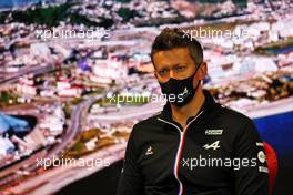Marcin Budkowski (POL) Alpine F1 Team Executive Director in the FIA Press Conference. 24.09.2021. Formula 1 World Championship, Rd 15, Russian Grand Prix, Sochi Autodrom, Sochi, Russia, Practice Day.