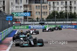 Valtteri Bottas (FIN) Mercedes AMG F1 W12. 26.09.2021. Formula 1 World Championship, Rd 15, Russian Grand Prix, Sochi Autodrom, Sochi, Russia, Race Day.