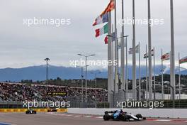 George Russell (GBR) Williams Racing FW43B. 26.09.2021. Formula 1 World Championship, Rd 15, Russian Grand Prix, Sochi Autodrom, Sochi, Russia, Race Day.