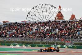 Lando Norris (GBR) McLaren MCL35M. 26.09.2021. Formula 1 World Championship, Rd 15, Russian Grand Prix, Sochi Autodrom, Sochi, Russia, Race Day.