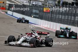 Kimi Raikkonen (FIN) Alfa Romeo Racing C41. 26.09.2021. Formula 1 World Championship, Rd 15, Russian Grand Prix, Sochi Autodrom, Sochi, Russia, Race Day.