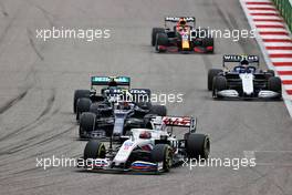 Nikita Mazepin (RUS) Haas F1 Team VF-21. 26.09.2021. Formula 1 World Championship, Rd 15, Russian Grand Prix, Sochi Autodrom, Sochi, Russia, Race Day.