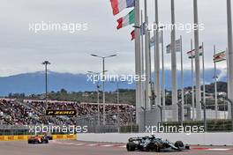 Lance Stroll (CDN) Aston Martin F1 Team AMR21. 26.09.2021. Formula 1 World Championship, Rd 15, Russian Grand Prix, Sochi Autodrom, Sochi, Russia, Race Day.