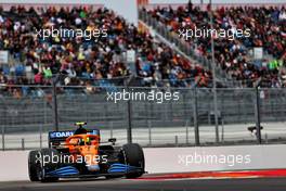 Lando Norris (GBR) McLaren MCL35M. 26.09.2021. Formula 1 World Championship, Rd 15, Russian Grand Prix, Sochi Autodrom, Sochi, Russia, Race Day.