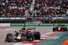 Max Verstappen (NLD) Red Bull Racing RB16B. 26.09.2021. Formula 1 World Championship, Rd 15, Russian Grand Prix, Sochi Autodrom, Sochi, Russia, Race Day.