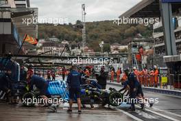 Nicholas Latifi (CDN) Williams Racing FW43B. 25.09.2021. Formula 1 World Championship, Rd 15, Russian Grand Prix, Sochi Autodrom, Sochi, Russia, Qualifying Day.