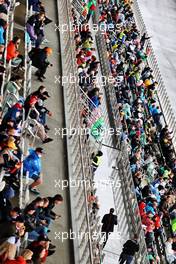 Circuit atmosphere - fans in the grandstand. 25.09.2021. Formula 1 World Championship, Rd 15, Russian Grand Prix, Sochi Autodrom, Sochi, Russia, Qualifying Day.