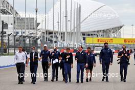 FIA and Williams Racing walk the circuit. 23.09.2021. Formula 1 World Championship, Rd 15, Russian Grand Prix, Sochi Autodrom, Sochi, Russia, Preparation Day.