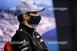 Esteban Ocon (FRA) Alpine F1 Team in the FIA Press Conference. 23.09.2021. Formula 1 World Championship, Rd 15, Russian Grand Prix, Sochi Autodrom, Sochi, Russia, Preparation Day.