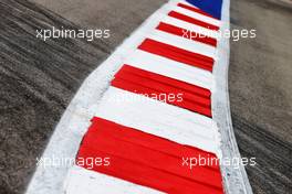 Circuit atmosphere - kerb detail. 23.09.2021. Formula 1 World Championship, Rd 15, Russian Grand Prix, Sochi Autodrom, Sochi, Russia, Preparation Day.