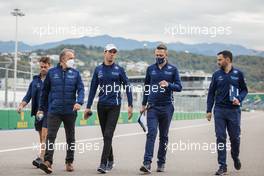 Nicholas Latifi (CDN) Williams Racing walks the circuit with the team. 23.09.2021. Formula 1 World Championship, Rd 15, Russian Grand Prix, Sochi Autodrom, Sochi, Russia, Preparation Day.