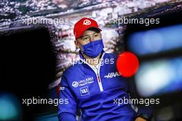 Nikita Mazepin (RUS) Haas F1 Team in the FIA Press Conference. 23.09.2021. Formula 1 World Championship, Rd 15, Russian Grand Prix, Sochi Autodrom, Sochi, Russia, Preparation Day.