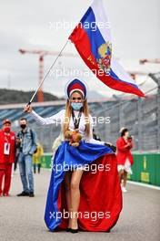 Circuit atmosphere - a Max Verstappen (NLD) Red Bull Racing fan. 23.09.2021. Formula 1 World Championship, Rd 15, Russian Grand Prix, Sochi Autodrom, Sochi, Russia, Preparation Day.