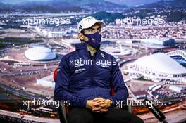 Nicholas Latifi (CDN) Williams Racing in the FIA Press Conference. 23.09.2021. Formula 1 World Championship, Rd 15, Russian Grand Prix, Sochi Autodrom, Sochi, Russia, Preparation Day.