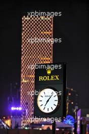Circuit atmosphere - Rolex clock. 03.12.2021 Formula 1 World Championship, Rd 21, Saudi Arabian Grand Prix, Jeddah, Saudi Arabia, Practice Day.