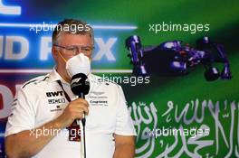 Otmar Szafnauer (USA) Aston Martin F1 Team Principal and CEO in the FIA Press Conference. 03.12.2021 Formula 1 World Championship, Rd 21, Saudi Arabian Grand Prix, Jeddah, Saudi Arabia, Practice Day.