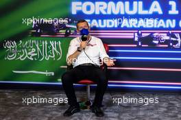 Guenther Steiner (ITA) Haas F1 Team Prinicipal in the FIA Press Conference. 03.12.2021 Formula 1 World Championship, Rd 21, Saudi Arabian Grand Prix, Jeddah, Saudi Arabia, Practice Day.