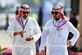 (L to R): Prince Khalid Bin Sultan Al Faisal (KSA) President of the Saudi Automobile and Motorcycle Federation iw Prince Abdul Aziz bin Turki Al-Faisal (KSA) Saudi Sports Minister. 03.12.2021 Formula 1 World Championship, Rd 21, Saudi Arabian Grand Prix, Jeddah, Saudi Arabia, Practice Day.