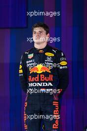 Second placed Max Verstappen (NLD) Red Bull Racing on the podium. 05.12.2021. Formula 1 World Championship, Rd 21, Saudi Arabian Grand Prix, Jeddah, Saudi Arabia, Race Day.