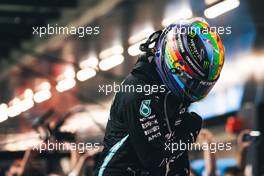 Race winner Lewis Hamilton (GBR) Mercedes AMG F1 celebrates in parc ferme. 05.12.2021. Formula 1 World Championship, Rd 21, Saudi Arabian Grand Prix, Jeddah, Saudi Arabia, Race Day.