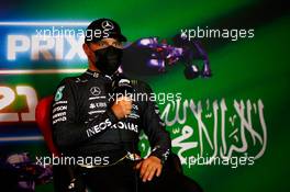Valtteri Bottas (FIN) Mercedes AMG F1 in the post race FIA Press Conference. 05.12.2021. Formula 1 World Championship, Rd 21, Saudi Arabian Grand Prix, Jeddah, Saudi Arabia, Race Day.