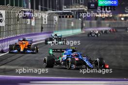 Esteban Ocon (FRA) Alpine F1 Team A521. 05.12.2021. Formula 1 World Championship, Rd 21, Saudi Arabian Grand Prix, Jeddah, Saudi Arabia, Race Day.