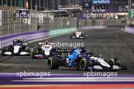 George Russell (GBR) Williams Racing FW43B. 05.12.2021. Formula 1 World Championship, Rd 21, Saudi Arabian Grand Prix, Jeddah, Saudi Arabia, Race Day.