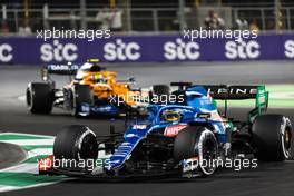 Fernando Alonso (ESP) Alpine F1 Team A521. 05.12.2021. Formula 1 World Championship, Rd 21, Saudi Arabian Grand Prix, Jeddah, Saudi Arabia, Race Day.