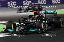 Lewis Hamilton (GBR) Mercedes AMG F1 W12. 05.12.2021. Formula 1 World Championship, Rd 21, Saudi Arabian Grand Prix, Jeddah, Saudi Arabia, Race Day.