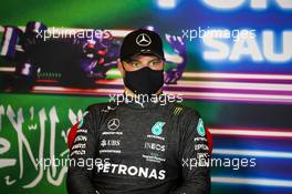 Valtteri Bottas (FIN) Mercedes AMG F1 in the post qualifying FIA Press Conference. 04.12.2021. Formula 1 World Championship, Rd 21, Saudi Arabian Grand Prix, Jeddah, Saudi Arabia, Qualifying Day.