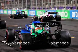 Fernando Alonso (ESP) Alpine F1 Team A521 - practice start. 04.12.2021. Formula 1 World Championship, Rd 21, Saudi Arabian Grand Prix, Jeddah, Saudi Arabia, Qualifying Day.