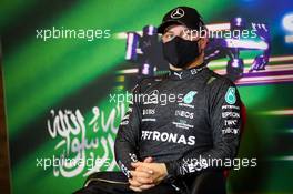 Valtteri Bottas (FIN) Mercedes AMG F1 in the post qualifying FIA Press Conference. 04.12.2021. Formula 1 World Championship, Rd 21, Saudi Arabian Grand Prix, Jeddah, Saudi Arabia, Qualifying Day.
