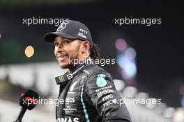 Lewis Hamilton (GBR) Mercedes AMG F1 celebrates his pole position in qualifying parc ferme. 04.12.2021. Formula 1 World Championship, Rd 21, Saudi Arabian Grand Prix, Jeddah, Saudi Arabia, Qualifying Day.