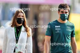 (L to R): Sara Pagliaroli with her boyfriend Lance Stroll (CDN) Aston Martin F1 Team. 04.12.2021. Formula 1 World Championship, Rd 21, Saudi Arabian Grand Prix, Jeddah, Saudi Arabia, Qualifying Day.