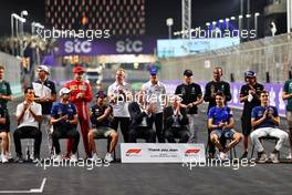 Stefano Domenicali (ITA) Formula One President and CEO and the drivers say thank you to Jean Todt (FRA) FIA President. 05.12.2021. Formula 1 World Championship, Rd 21, Saudi Arabian Grand Prix, Jeddah, Saudi Arabia, Race Day.