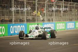 Damon Hill (GBR) Sky Sports Presenter drives the Williams FW07. 02.12.2021. Formula 1 World Championship, Rd 21, Saudi Arabian Grand Prix, Jeddah, Saudi Arabia, Preparation Day.
